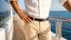 Tucci Di Lusso Handmade Ratchet Mens Luxury Slide Leather Smart Belts