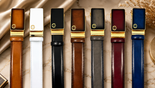 Tucci Di Lusso Men's Italian Leather Smart Belt — Handmade Luxury Auto-Lock Ratchet Belt